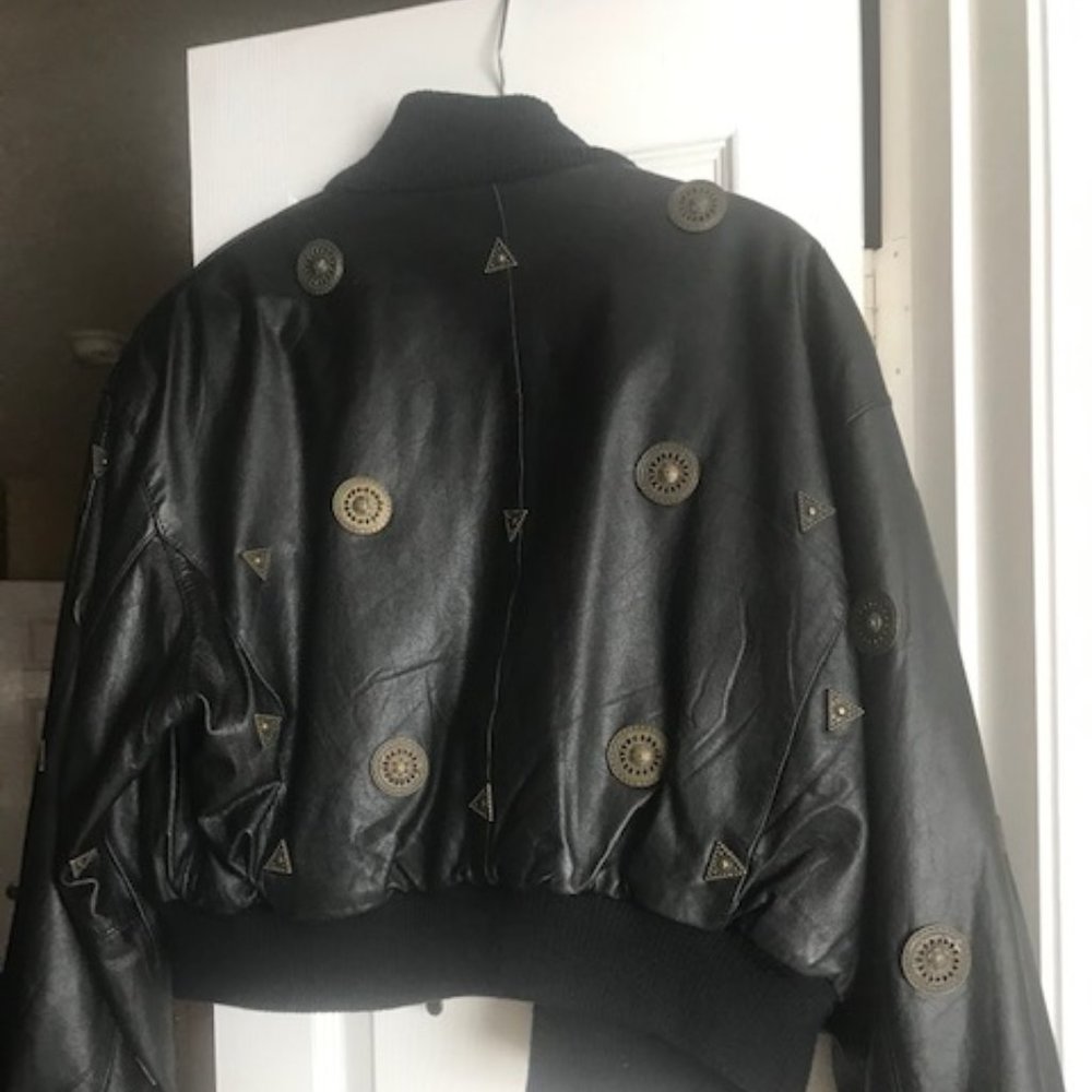 Leather Bomber Jacket - Picture 4 of 4